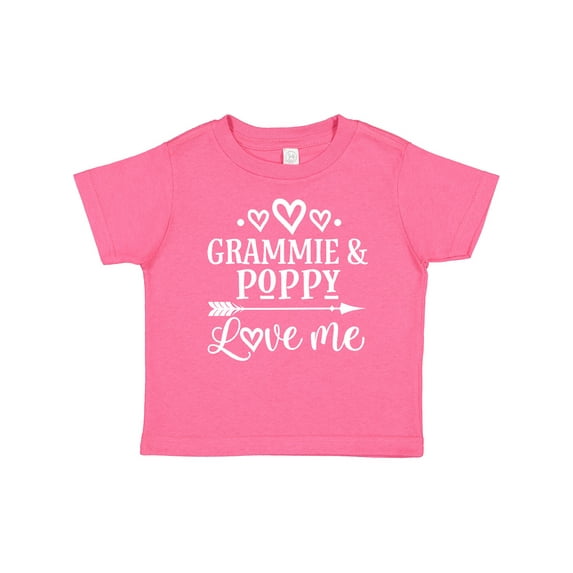 Inktastic Grammie and Poppy Love Me Boys or Girls Baby T-Shirt