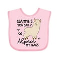 thumbnail image 1 of Inktastic Grammie's You Say Alpaca My Bags Boys or Girls Baby Bib, 1 of 4