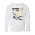 thumbnail image 1 of Inktastic Grammie's You Say Alpaca My Bags Long Sleeve Youth T-Shirt, 1 of 5