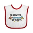 thumbnail image 1 of Inktastic Grammies Little Cowboy with Cowboy Hat and Boots Boys Baby Bib, 1 of 4