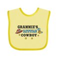 thumbnail image 1 of Inktastic Grammies Little Cowboy with Cowboy Hat and Boots Boys Baby Bib, 1 of 4