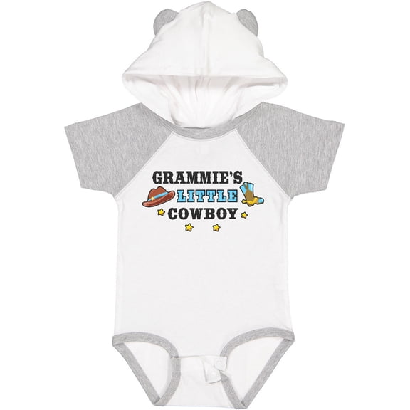Inktastic Grammies Little Cowboy with Cowboy Hat and Boots Boys Baby Bodysuit