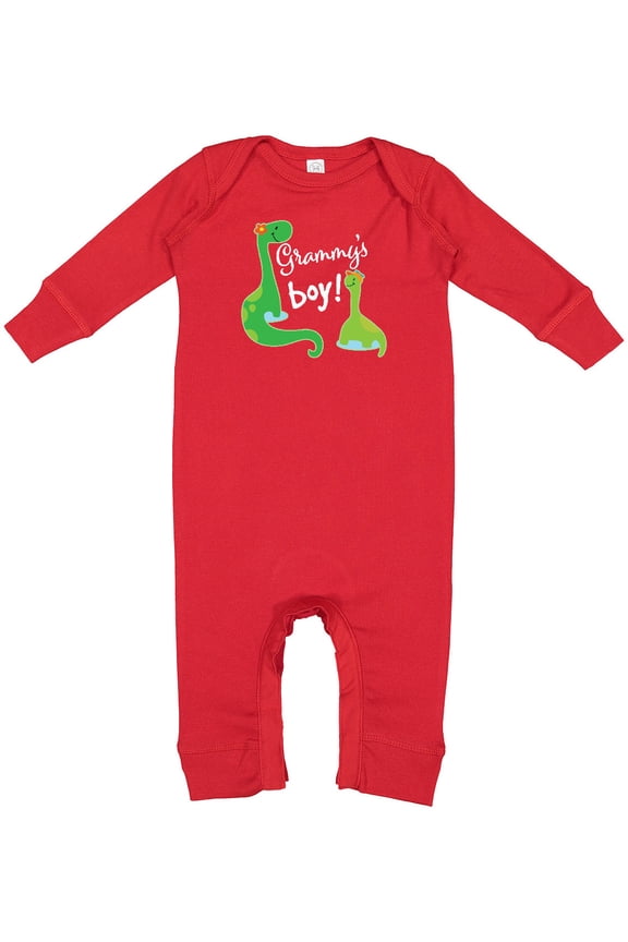 Grammy Boy Grandson Dinosaur Baby Romper Coveralls