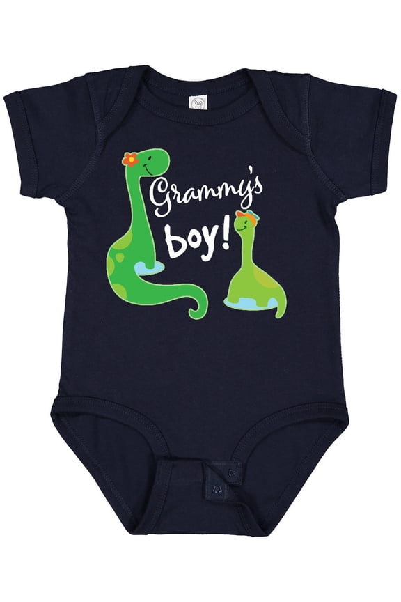 Grammy Boy Grandson Dinosaur Boys Baby Bodysuit
