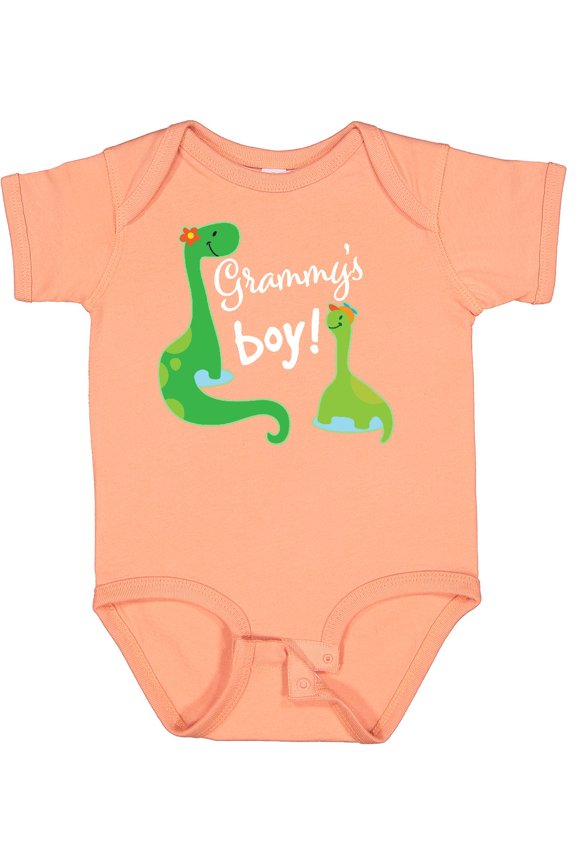 Grammy Boy Grandson Dinosaur Boys Baby Bodysuit