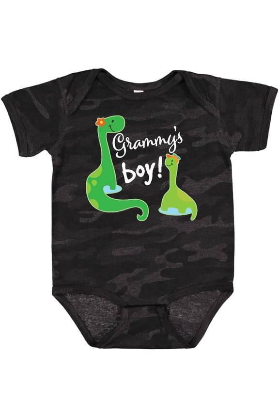 Grammy Boy Grandson Dinosaur Boys Baby Bodysuit