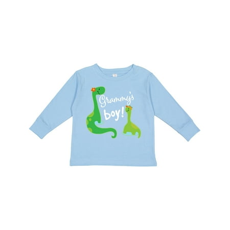 Inktastic Grammy Boy Grandson Dinosaur Boys Long Sleeve Toddler T-Shirt