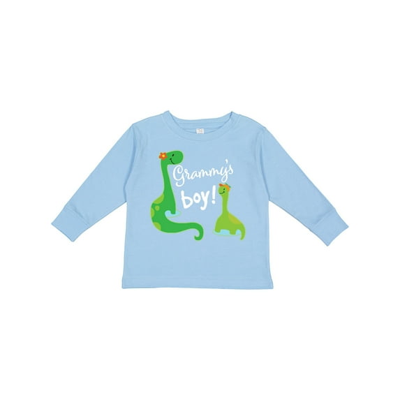 Inktastic Grammy Boy Grandson Dinosaur Boys Long Sleeve Toddler T-Shirt