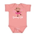 thumbnail image 1 of Inktastic Grammy Girl Ballerina Monkey Girls Baby Bodysuit, 1 of 5