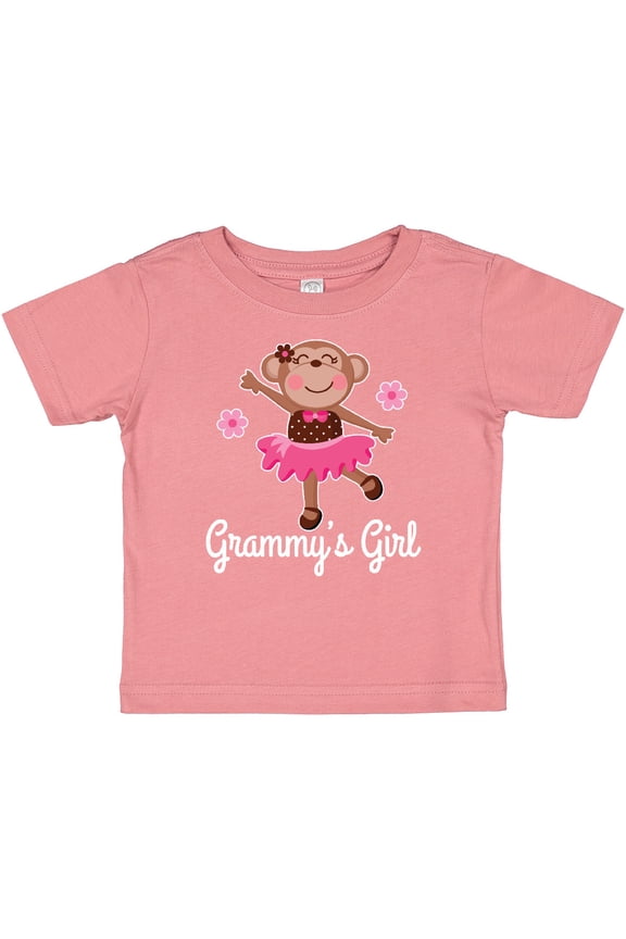Grammy Girl Ballerina Monkey Girls Baby T-Shirt