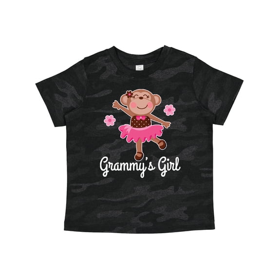 Inktastic Grammy Girl Ballerina Monkey Girls Toddler T-Shirt