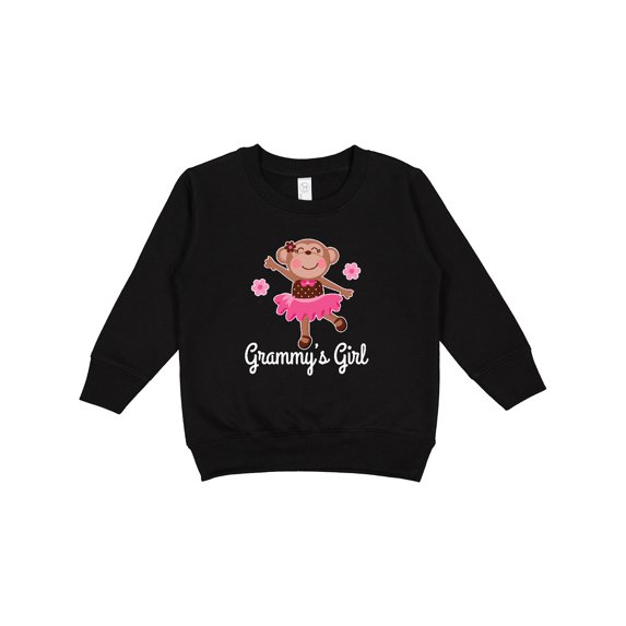 Inktastic Grammy Girl Ballerina Monkey Toddler Sweatshirt