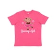 thumbnail image 1 of Inktastic Grammy Girl Ballerina Monkey Youth T-Shirt, 1 of 5