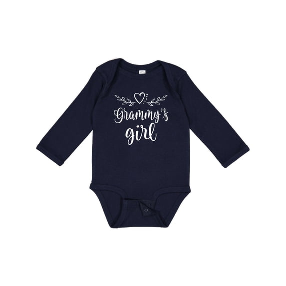 Inktastic Grammy Girl Granddaughter Girls Long Sleeve Baby Bodysuit