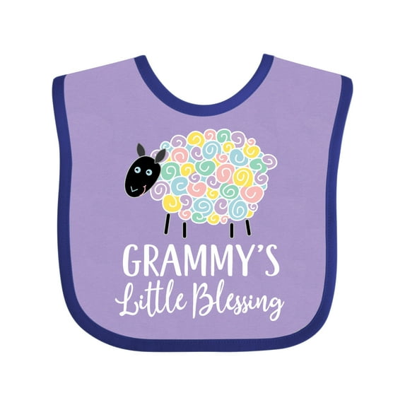 Inktastic Grammy Grandchild Lamb Boys or Girls Baby Bib