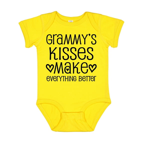Inktastic Grammy Kisses for Granddaughter Girls Baby Bodysuit
