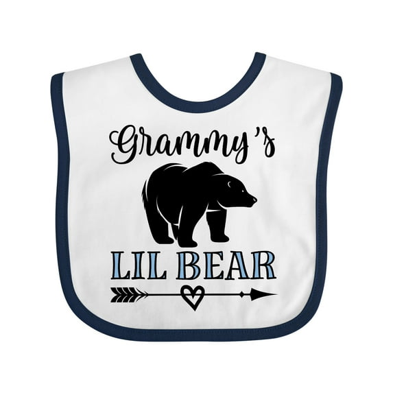 Inktastic Grammy Lil Bear Grandson Boys Baby Bib