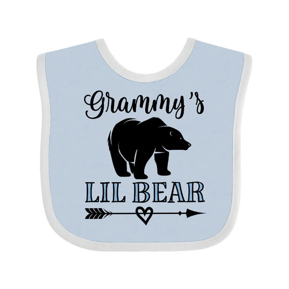 Inktastic Grammy Lil Bear Grandson Boys Baby Bib