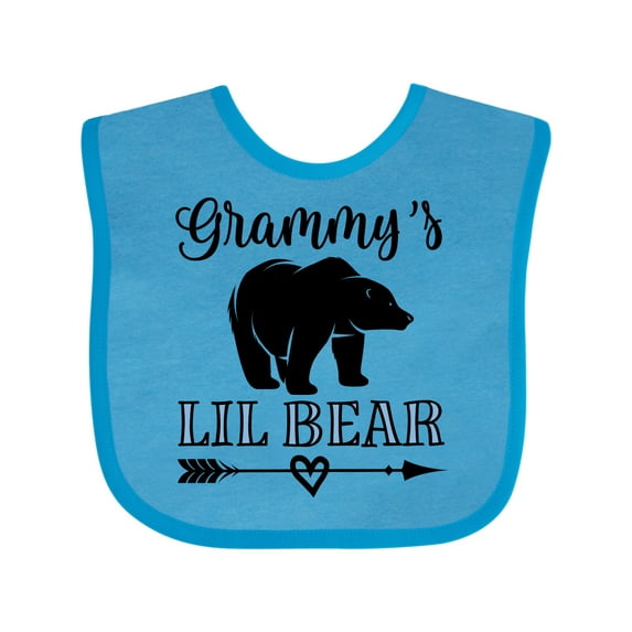 Inktastic Grammy Lil Bear Grandson Boys Baby Bib
