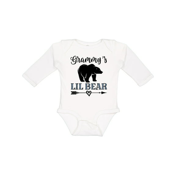 Inktastic Grammy Lil Bear Grandson Boys Long Sleeve Baby Bodysuit
