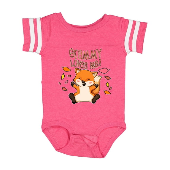 Inktastic Grammy Loves Me- Cute Baby Fox Boys or Girls Baby Bodysuit