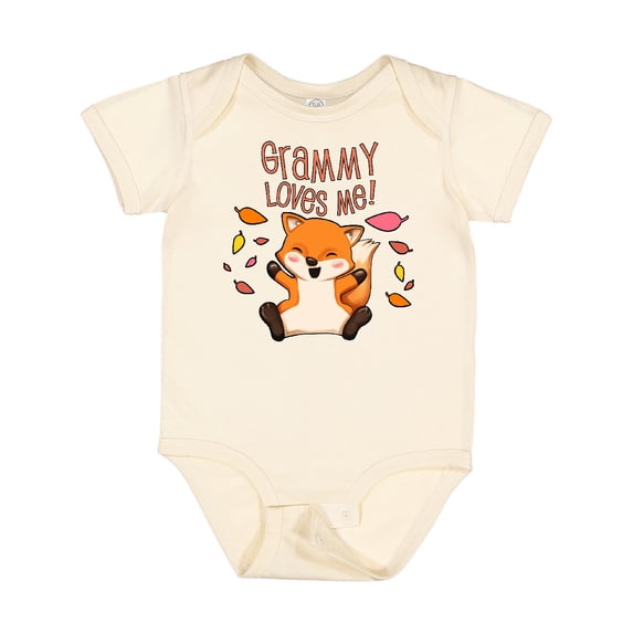 Inktastic Grammy Loves Me- Cute Baby Fox Boys or Girls Baby Bodysuit