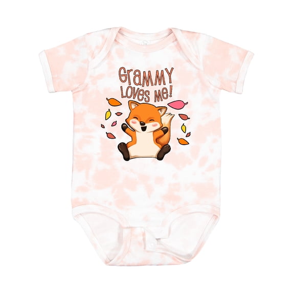 Inktastic Grammy Loves Me- Cute Baby Fox Boys or Girls Baby Bodysuit