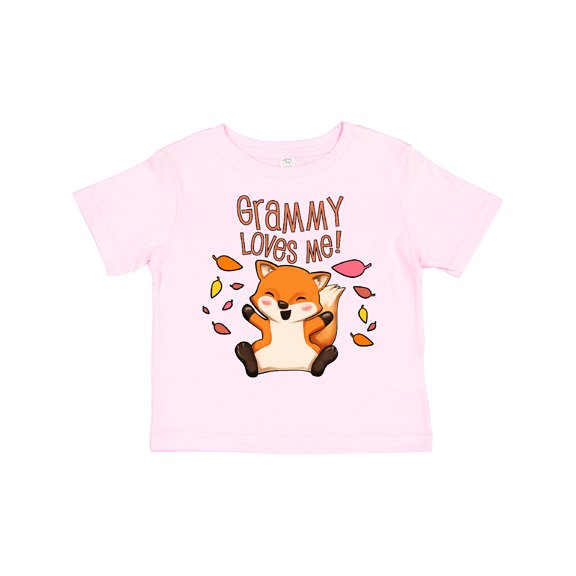 Inktastic Grammy Loves Me- Cute Baby Fox Boys or Girls Toddler T-Shirt