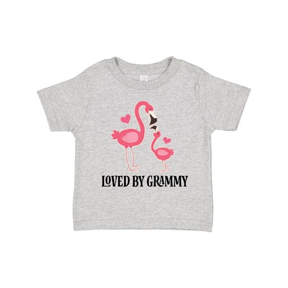 Inktastic Grammy Loves Me Flamingo Grandchild Girls Toddler T-Shirt