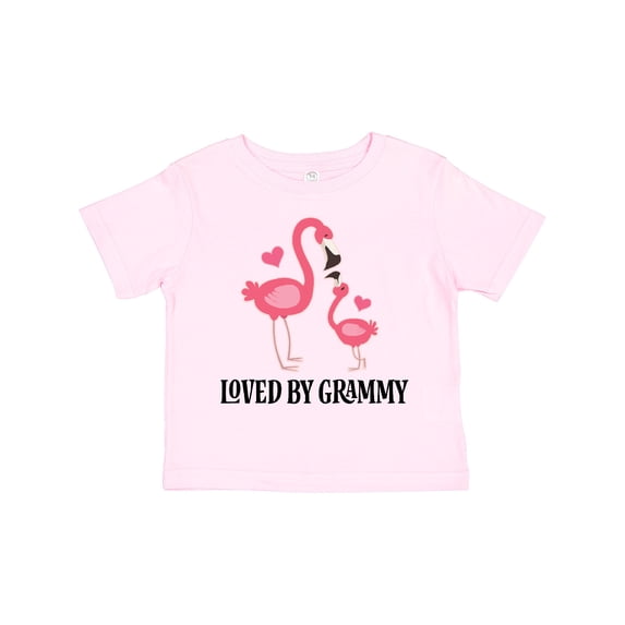 Inktastic Grammy Loves Me Flamingo Grandchild Girls Toddler T-Shirt