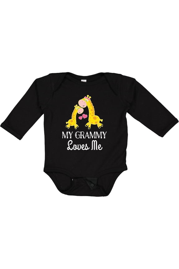 Grammy Loves Me Giraffe Boys or Girls Long Sleeve Baby Bodysuit