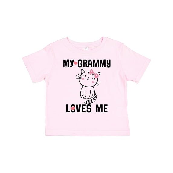 Inktastic Grammy Loves Me Girls Kitty Girls Toddler T-Shirt