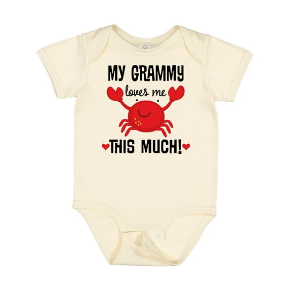 Inktastic Grammy Loves Me Grandchild Boys or Girls Baby Bodysuit