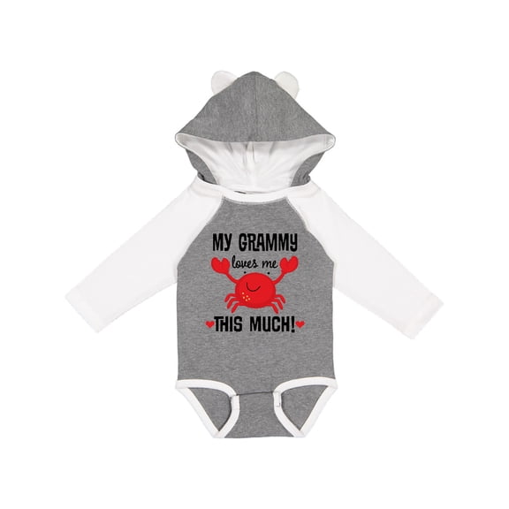 Inktastic Grammy Loves Me Grandchild Boys or Girls Long Sleeve Baby Bodysuit