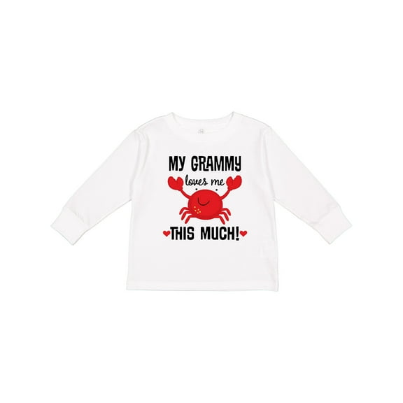 Inktastic Grammy Loves Me Grandchild Gift Boys or Girls Long Sleeve Toddler T-Shirt