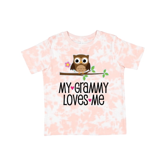Inktastic Grammy Loves Me Grandchild Owl Girls Toddler T-Shirt