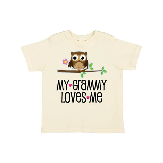 Inktastic Grammy Loves Me Grandchild Owl Girls Toddler T-Shirt