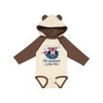 thumbnail image 1 of Inktastic Grammy Loves Me Grandson Bear Boys Long Sleeve Baby Bodysuit, 1 of 5