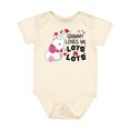 thumbnail image 1 of Inktastic Grammy Loves Me Lots and Lots Cute Elephant Boys or Girls Baby Bodysuit, 1 of 5