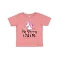 thumbnail image 1 of Inktastic Grammy Loves Me Unicorn Girls Girls Baby T-Shirt, 1 of 5