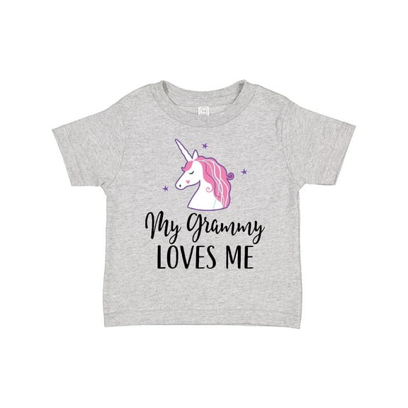 Inktastic Grammy Loves Me Unicorn Girls Girls Toddler T-Shirt
