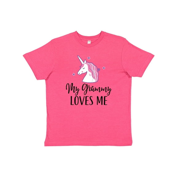 Inktastic Grammy Loves Me Unicorn Girls Youth T-Shirt