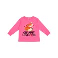 thumbnail image 1 of Inktastic Grammy Loves Me Woodland Fox Girls Long Sleeve Toddler T-Shirt, 1 of 5