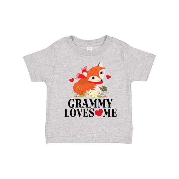 Inktastic Grammy Loves Me Woodland Fox Girls Toddler T-Shirt