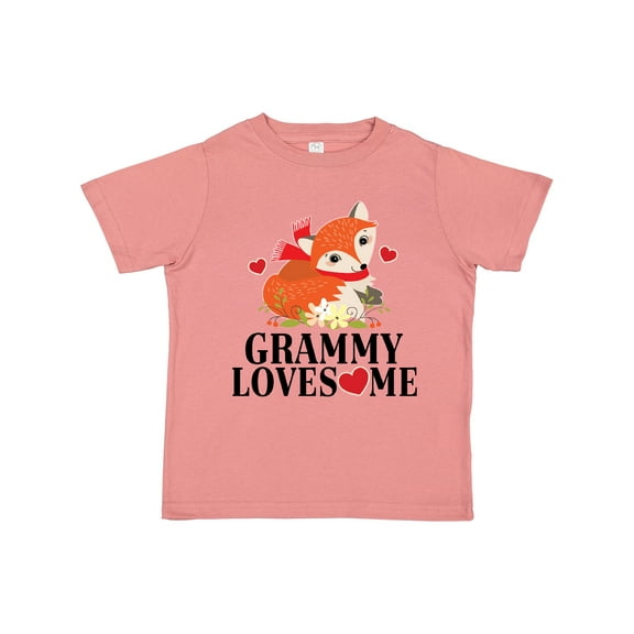 Inktastic Grammy Loves Me Woodland Fox Girls Toddler T-Shirt