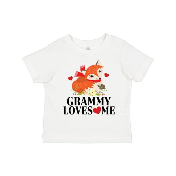 Inktastic Grammy Loves Me Woodland Fox Girls Toddler T-Shirt