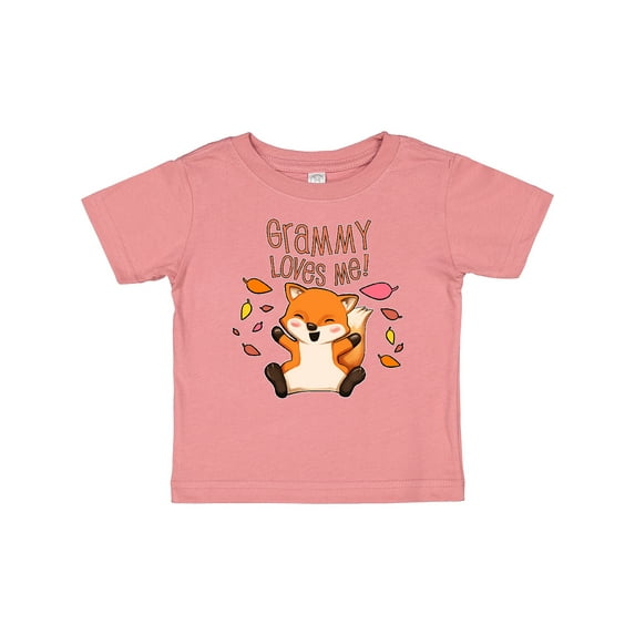 Inktastic Grammy Loves Me- cute baby fox Boys or Girls Baby T-Shirt