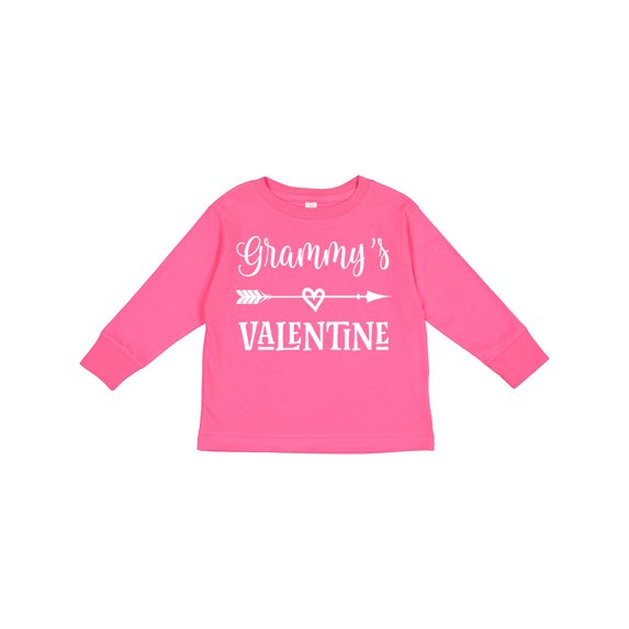 Inktastic Grammy Valentine Grandchild Boys or Girls Long Sleeve Toddler T-Shirt