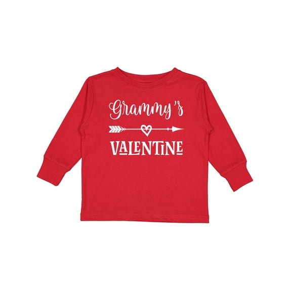 Inktastic Grammy Valentine Grandchild Boys or Girls Long Sleeve Toddler T-Shirt