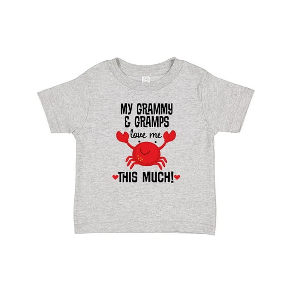Inktastic Grammy and Gramps Love Me Grandson Grandchild Boys or Girls Baby T-Shirt